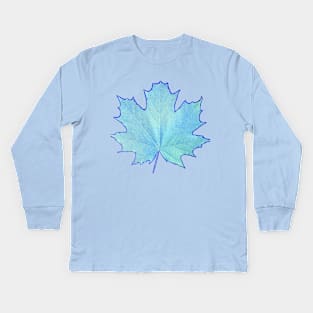 Frozen Leaf Kids Long Sleeve T-Shirt